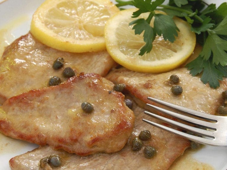 Veal Picatta CuVino Trattoria Pizza Enoteca