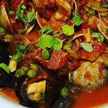Clams, Mussels, Shrimp in Marinara Sauce