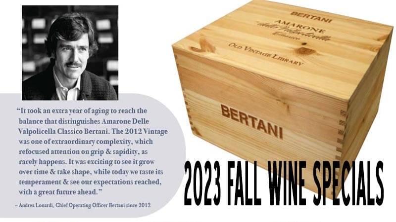 2023 Fall Wine Specials